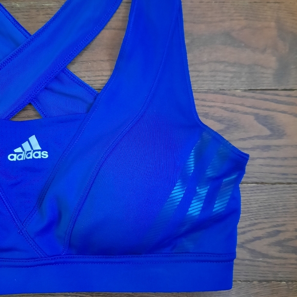 Adidas Supernova Sports Bra, Size Medium, Blue - Picture 4 of 7